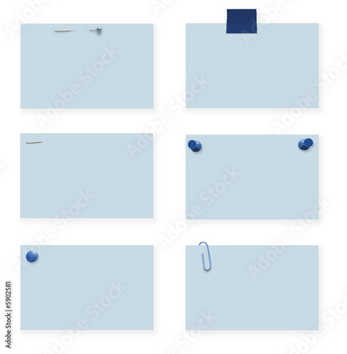 Blank blue labels, with clipping path for each label. 