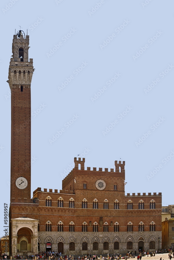 Fototapeta premium palazzo pubblico siena