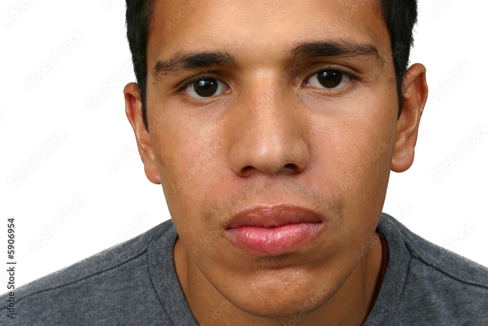 Obraz premium Young Hispanic Man Serious