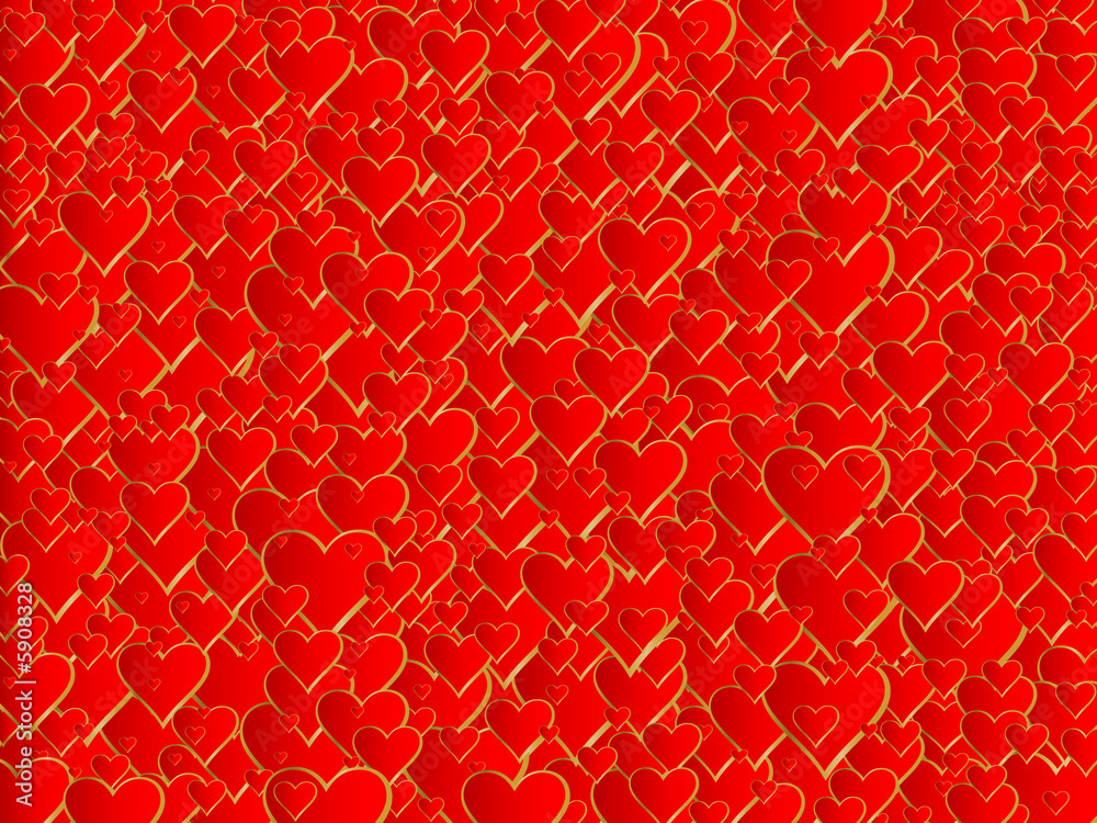 Obraz premium many hearts background