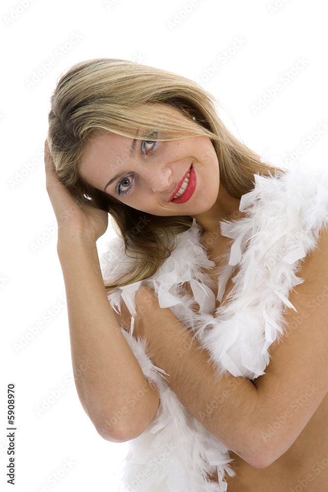 Beautiful sexual girl on white background Beautiful sexual girl on white background