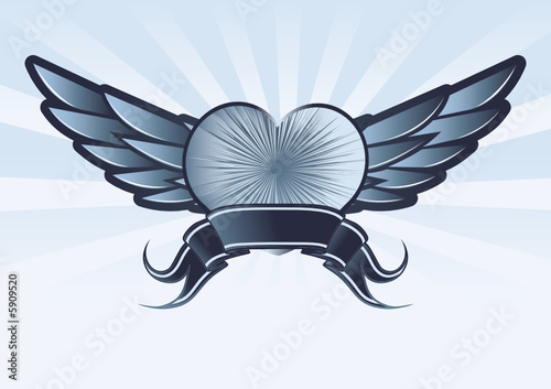 Hintergrund Fügel Herz