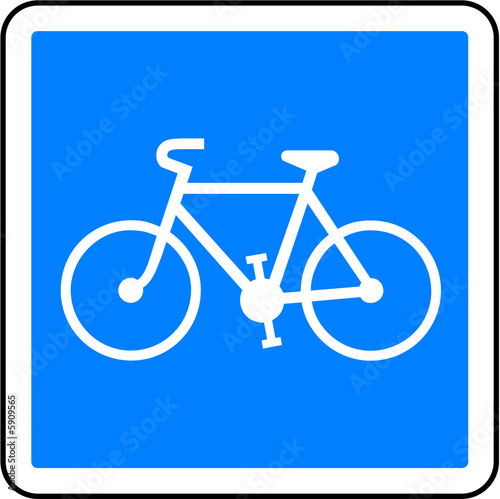 panneau piste cyclable