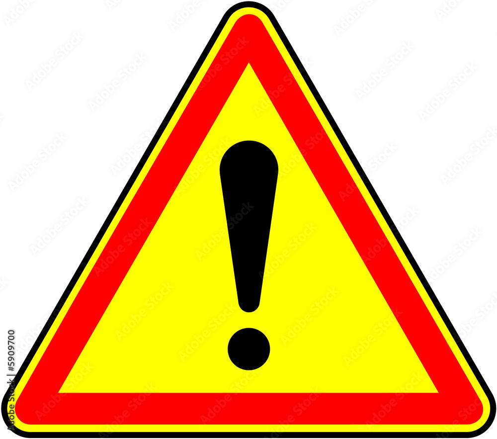 Panneau Attention Danger Stock Photo Adobe Stock Panneau Attention Danger Stock Photo Adobe Stock