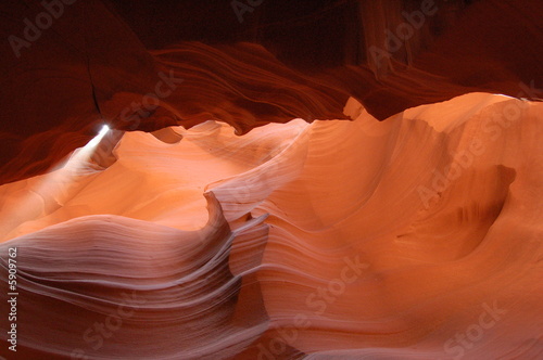 Ray in the Antelope Canyon