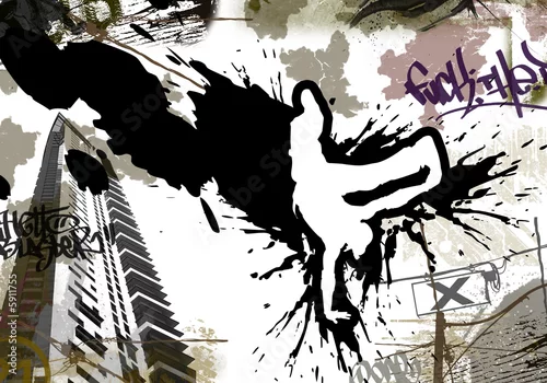 Obraz sztuka miejska