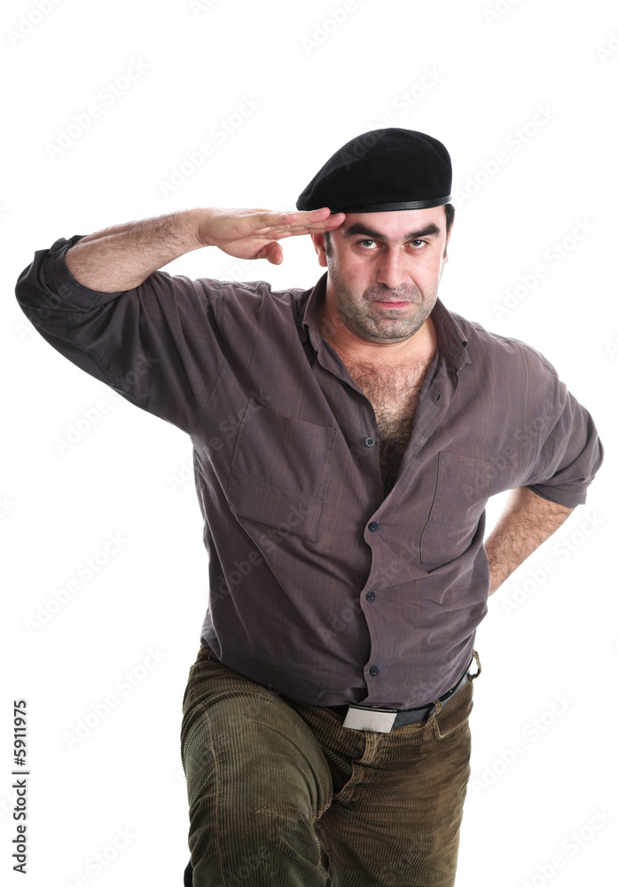 The man in take, actively gesticulating The man in take, actively gesticulating