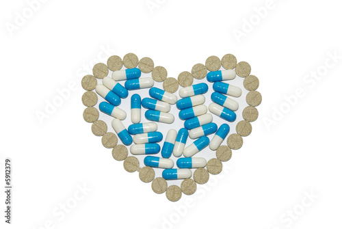 Heart from pills 