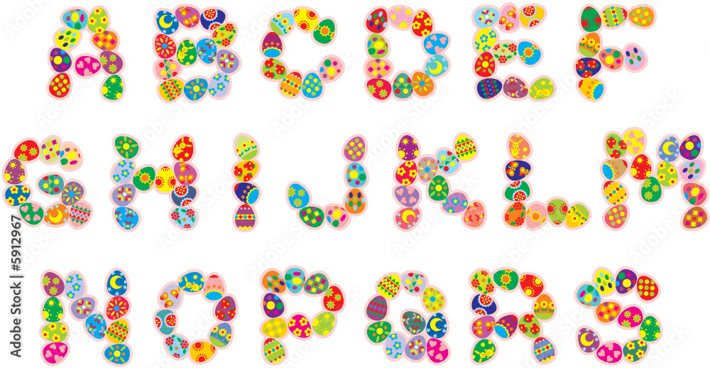 “Happy Easter” text font (part 1) “Happy Easter” text font (part 1)