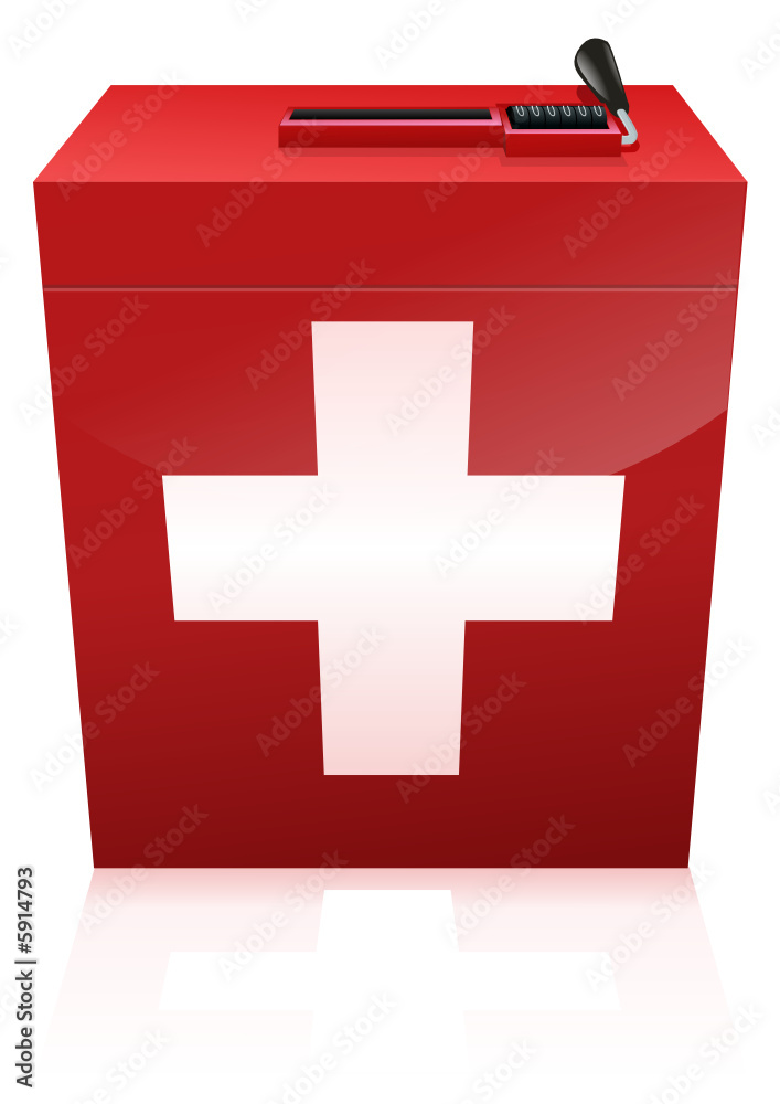 Obraz premium Urne d'élection Suisse