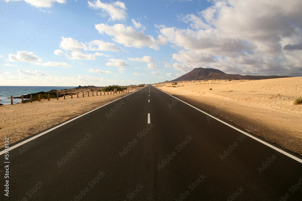 Viaggio - Strada tra deserto e oceano