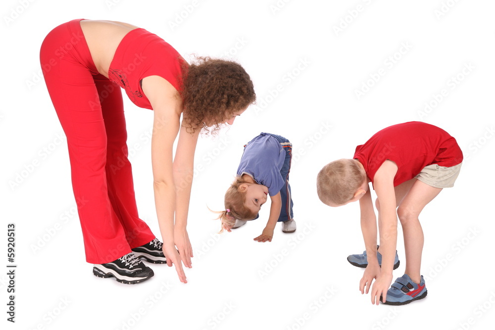 Fotografie Mother and children training 2