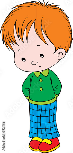 Shamefaced boy