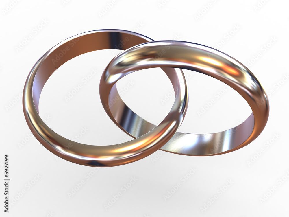 Wedding rings. 3d Wedding rings. 3d