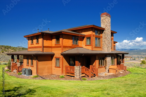 Orange house in Colorado