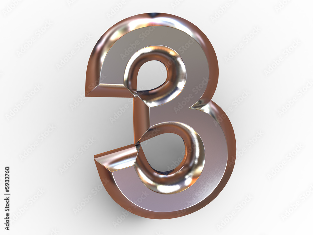 Obraz premium Three. 3d