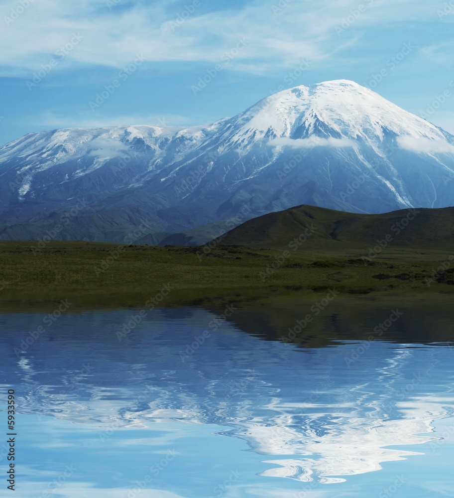 Volcano Tolbachik on Kamchatka