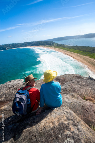 A couple with a spectacular view