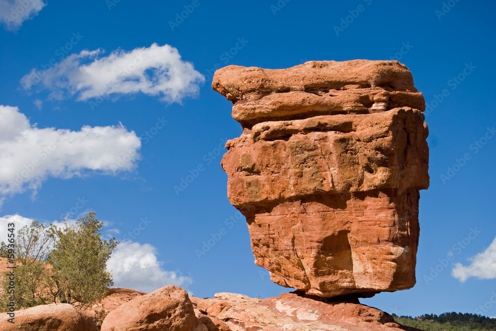 Colorado Large Rocks Balancing Rock Colorado Springs