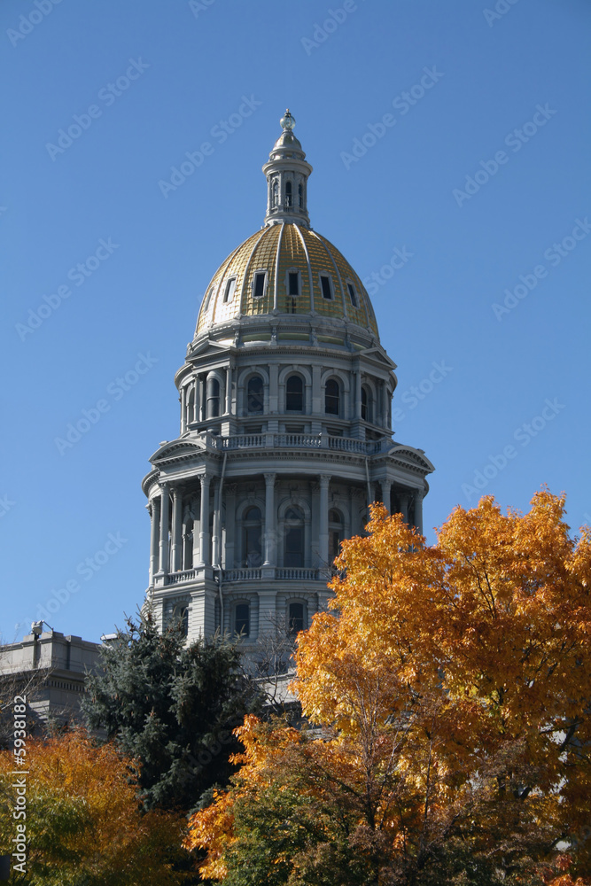 Fototapeta premium Denver State capitol in autumn