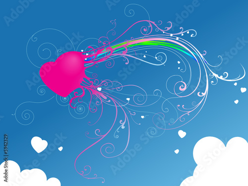 Abstract Heart Design