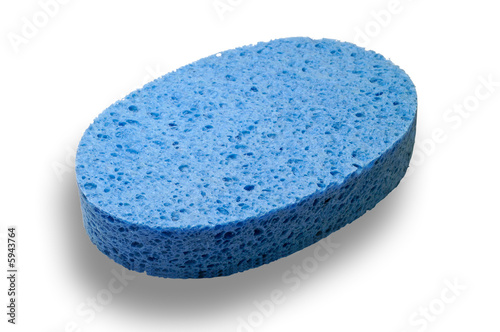 Toilette sponge with clipping path