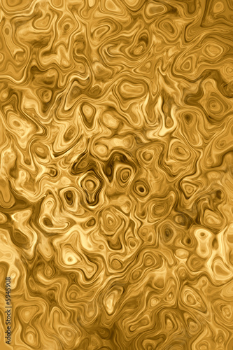 A liquid gold effect background.