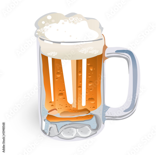 Beer Mug (vector or XXL jpeg image)