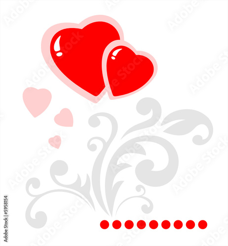 two hearts background