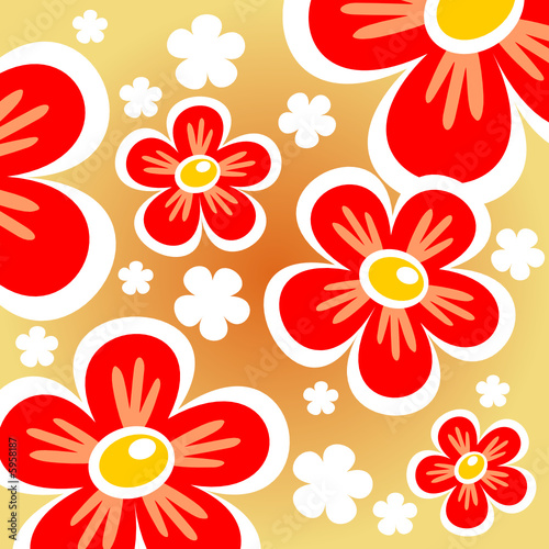 red flowers background