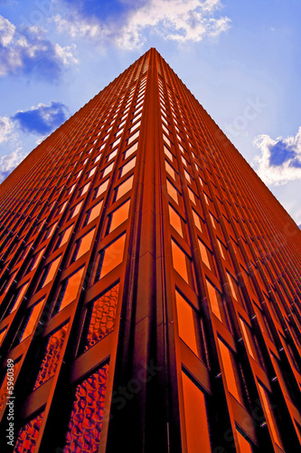Office buildings, downtown, financial district, large banks