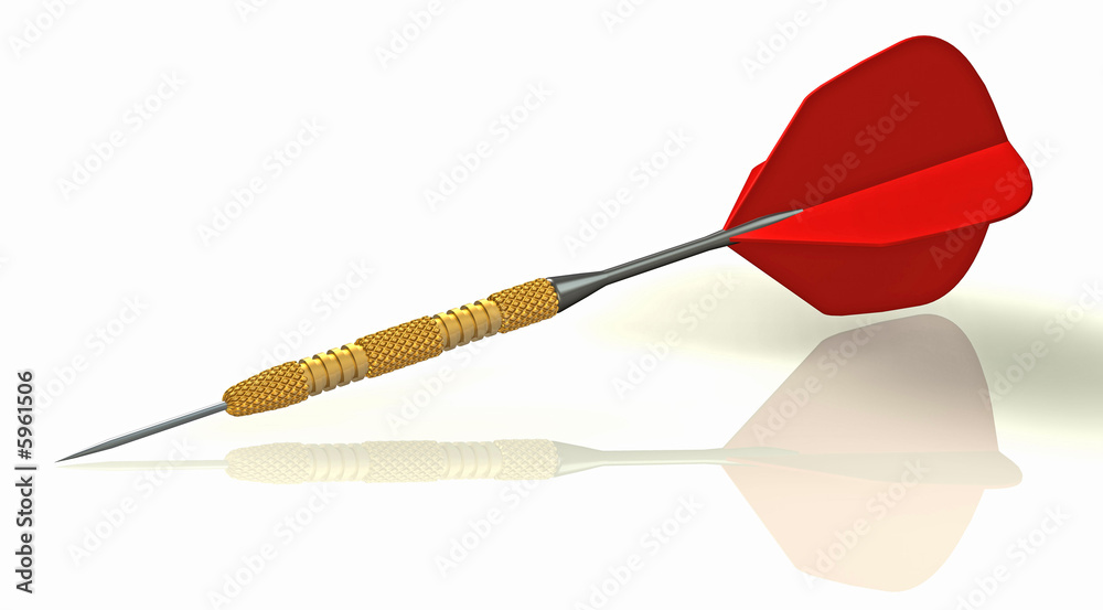 3d illustaration of a dart 3d illustaration of a dart