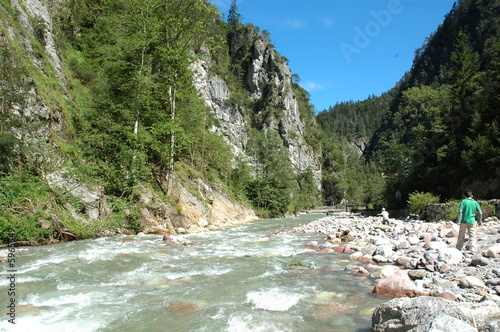 gebirgsbach in den alpen photo