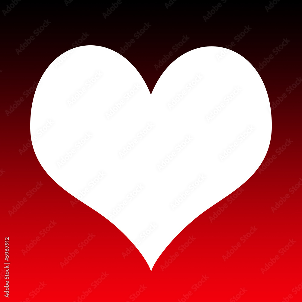 Valentine Heart Outline with Copy Space Valentine Heart Outline with Copy Space