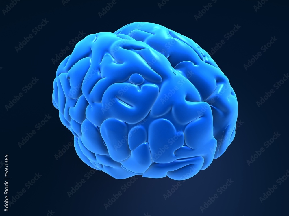 blaues menschliches gehirn blaues menschliches gehirn