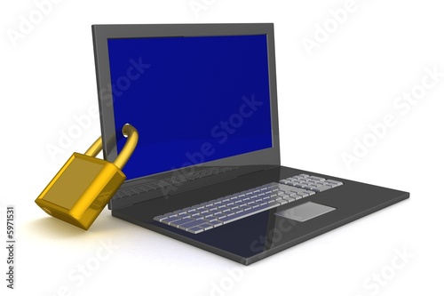 Laptop. The concept of info...