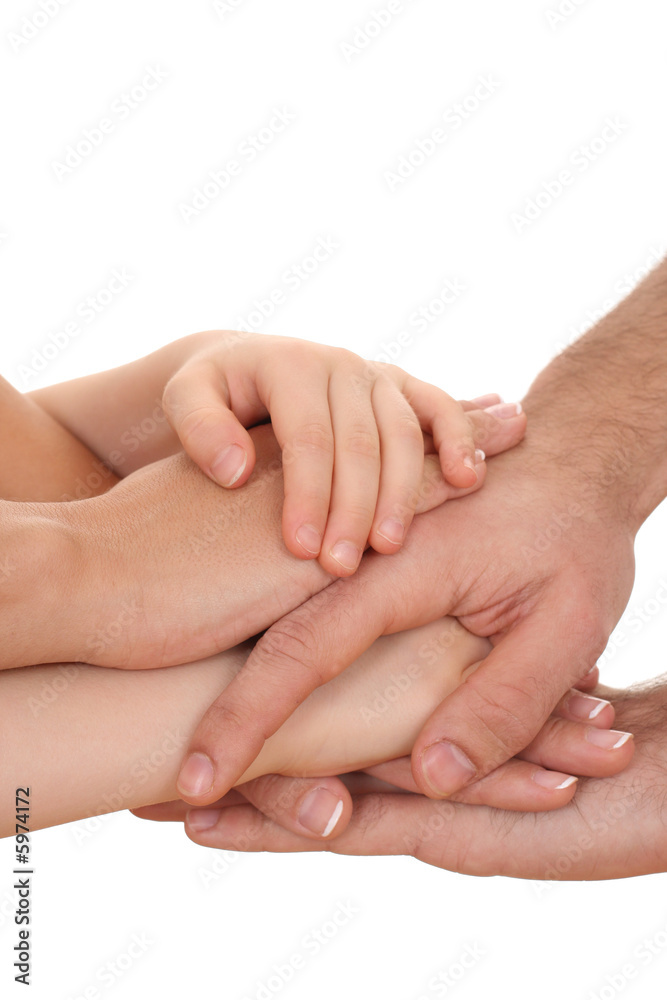 lots of human hands isolated on white - trust concept lots of human hands isolated on white - trust concept