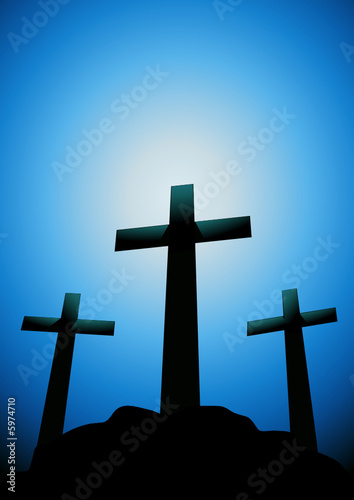 Crucifixion sur le Golgotha photo