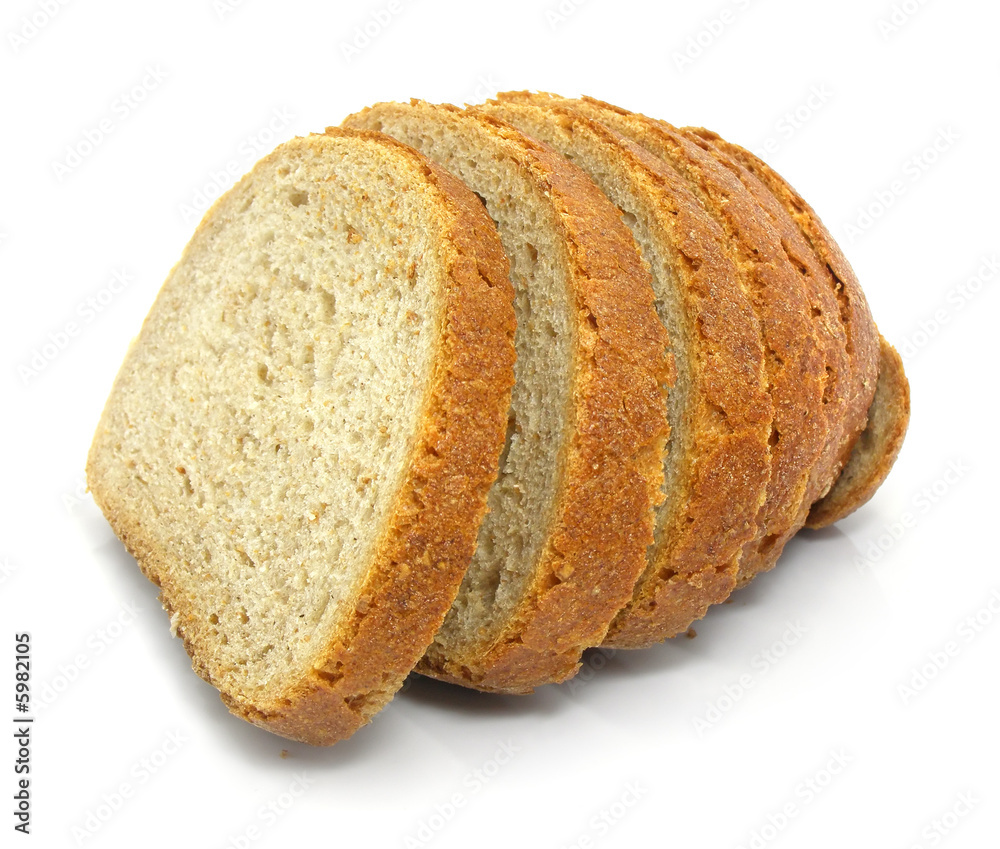 fresh baked bread sliced isolated over white background fresh baked bread sliced isolated over white background