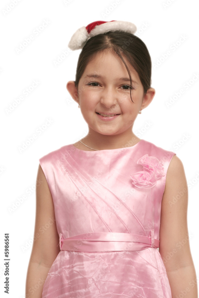 Sight of the nice girl at a white background Sight of the nice girl at a white background