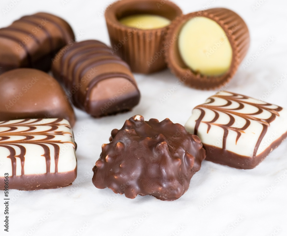 Delicious chocolate on white background Delicious chocolate on white background
