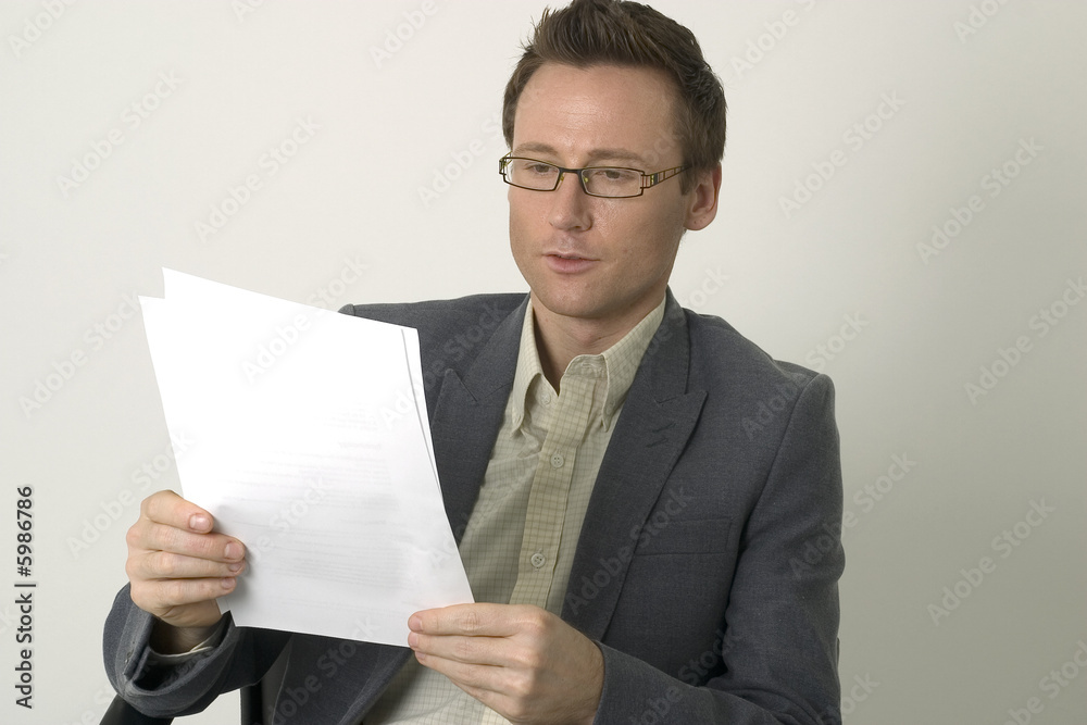 Geschäftsmann mit Vertrag - Businessman with contract Geschäftsmann mit Vertrag - Businessman with contract