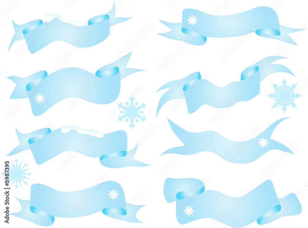 Winter vector banners