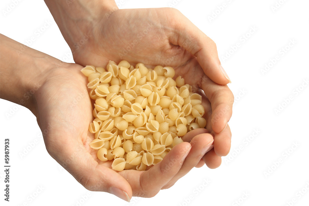 the vermicelli in hand. It Is Isolated the vermicelli in hand. It Is Isolated