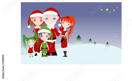 famille de Noël