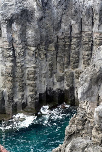 Cliff Rock Formation - Jusangjollidae, Jeju Island, South Korea