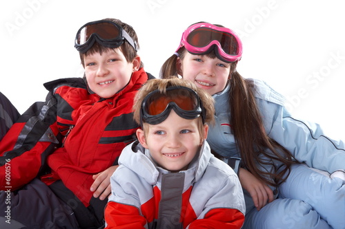 Children in winter coats