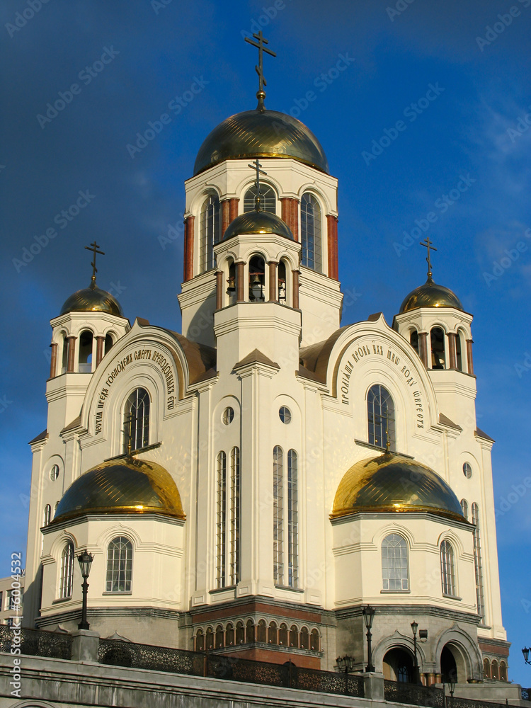 Cathedral in the names of all saints. Russia.  Ekaterinburg. .