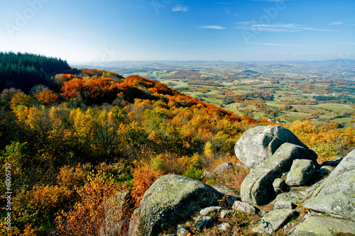 Paysage d'automne en Bourgogne