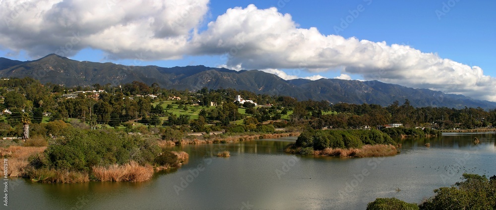 Panorama of the Santa Baraba Mountians